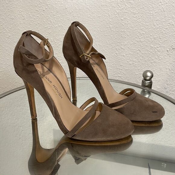 Julianne Hough | Sole Society Heels | tan/dark grey | size 5.5 - Picture 3 of 8